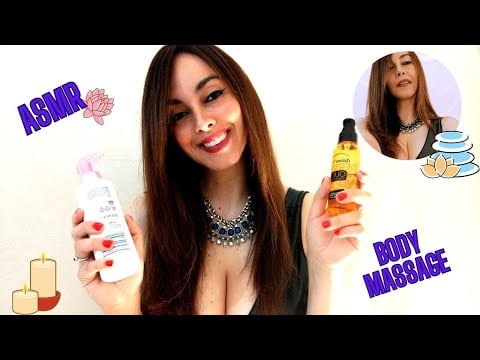 ASMR |FACE AND BODY MASSAGE | SLIPPERY SOUNDS | OIL AND LOTION SOUNDS |