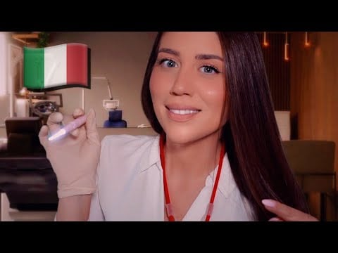 ASMR | Detailed Cranial Nerve Exam (Italian Accent) 🇮🇹