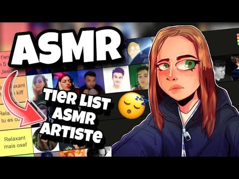 ASMR Français •Ma Tier-list De mes ASMR ARTISTE Préférés 😴💤 (Chuchotements très puissants relaxant)