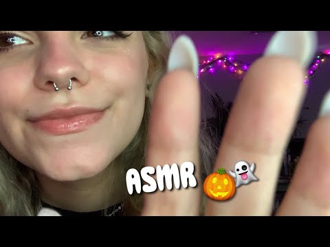 ASMR 40 Halloween Trigger Words w/ Hand Movements 🎃🖤