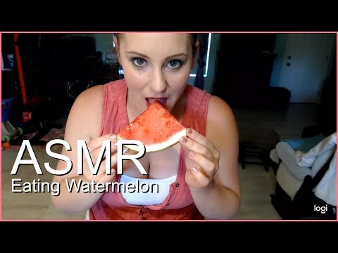 ASMR Eating watermelon - No talking