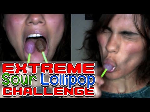 [ASMR] 😝 SOUR LOLLIPOP 🤤 CHALLENGE 😼