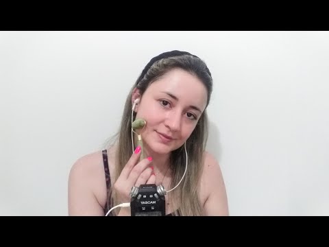 ASMR BINAURAL - MINHA ROTINA DE SKINCARE NOTURNA / MY NIGHT SKINCARE ROUTINE 🎧