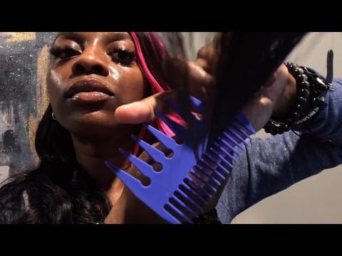 ASMR 🎀 90’s Inspired Hairstyle Salon Roleplay (tapping + bracelet sounds)