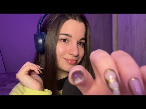 ASMR soft tapping, susurros & mouth sounds 