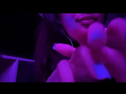 Sleepy ASMR~ Mouth Sounds, Hand Movements,Tapping, & Scratching 