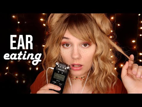 ASMR TASCAM EAR EATING, EAR LICKING, TONGUE FLUTTERS & more :)