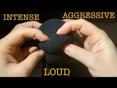 ASMR | Aggressive intense scratching tapping rubbing Cover massage. Loud rhythmic and chaotic. Relax