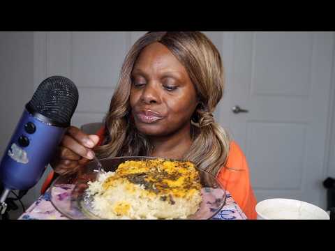 Cheesy Rice Home Cook Dinner EWM ASMR Eating Sounds