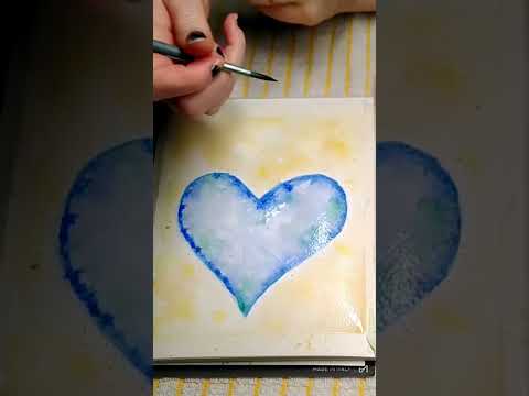Watercolor Heart #Art #Painting #ASMR #asmrlikeasandbox #relax #triggersforsleep