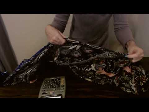 ASMR | Folding Scarves For Your Purchase (Some Whispering)