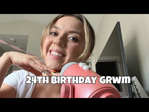 ASMR| Get Ready with me Whisper Ramble for my 24th Birthday!