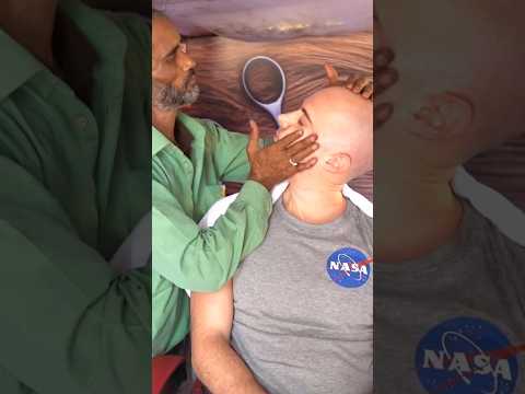 Indian #streetbarber Intense #neckcracking  & #headmassage  😌 #asmr  #oddlysatisfying