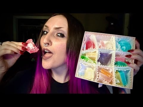 ASMR | EATING SILKY GEM EDIBLE CRYSTAL CANDIES | WHO ATE THEM ALL? #asmrfood