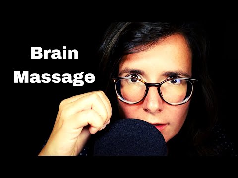 ASMR Brain Melting Head Massage (wet Mouth Sounds, Mic brushing and scratching) - ultra tingly