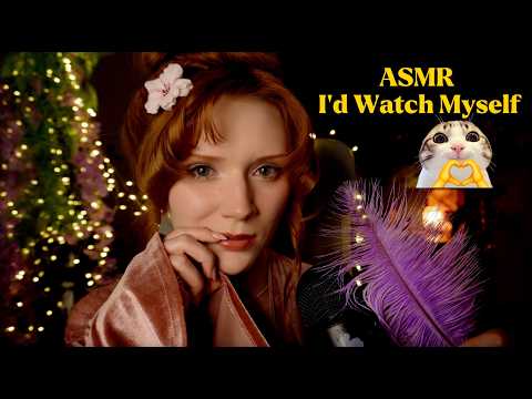 ASMR Gentle Face Touching Tapping, Clicky Mouth sounds,Cream,Acupuncture doll 😴