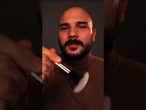 ASMR Most RELAXING FACE TREATMENT #shorts #asmrbrushing  #asmrsleep