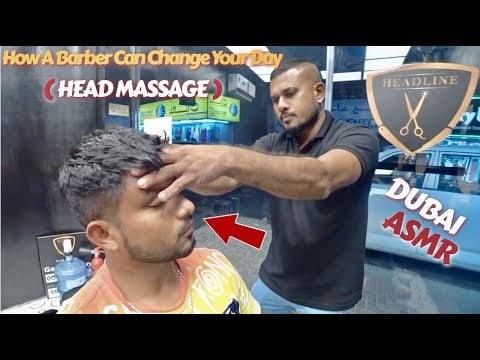 ASMR | How a barber can change your day Head Massage 🇦🇪