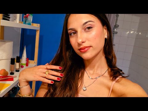 ASMR MAQUIAGEM PRO MEU ANIVERSÁRIO✨️💕