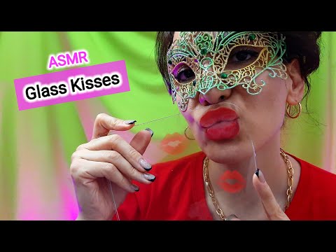 ASMR: Sweet Sound of Glass Kisses | Asmr glass kisses & glass licking | asmr mouth sounds