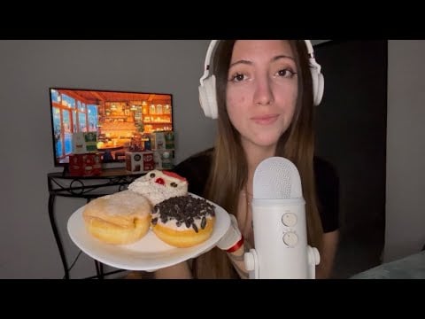 ASMR roleplay cafeteria, te hago la merienda☕️