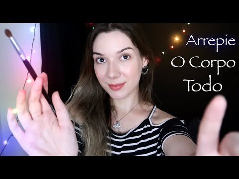 ASMR INFALÍVEL 😱 MOUTH SOUNDS, PINCEL NA TELA, HAND SOUNDS E SUSSURROS PARA DERRUBAR DE SONO