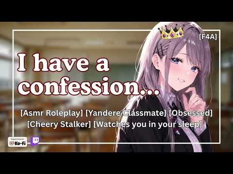 An Insane Yandere's Disturbing Confession [Obsessed] [Stalking] [ASMR Roleplay] [F4A]