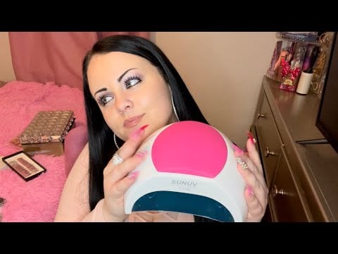 ASMR nail process part 3 (tapping+ soft spoken ramble)