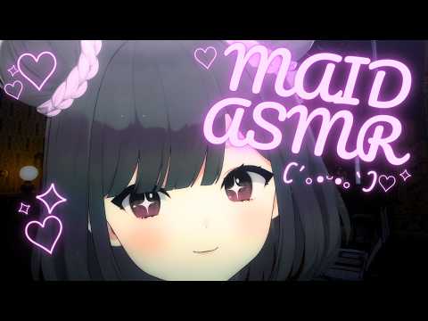 【ASMR】clumsy maid works hard to put you to sleep💜💦 | hair wash + massage🧼😴 |roleplay #3DIO #asmr