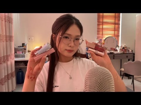 Honq•Asmr||  asmr Lipgloss, mouth sound ,tapping💄💋