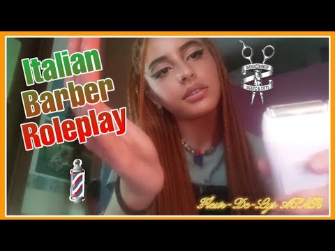 Lo-Fi ASMR | 🇮🇹 Italian Barber ROLEPLAY 🪒 | SOFT SPOKEN + GUM CHEWING ✨