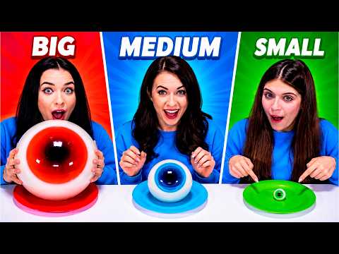 ASMR Big, Medium and Small Plate and Candy Race Compilation