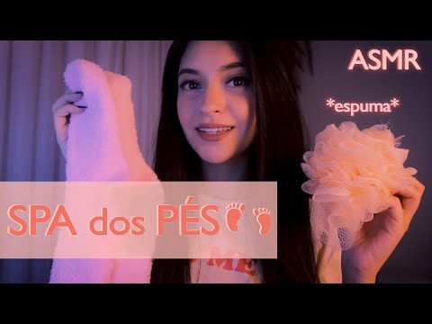 ASMR SPA CAPRICHADO PARA OS PÉS ✨ Esfoliação, Massagem, Escalda Pés 👣 ASMR BR, Foot Massage ASMR