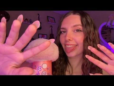 ASMR | Wet Mouth Sounds + Hand Movements, THE TINGLIEST Combo✨