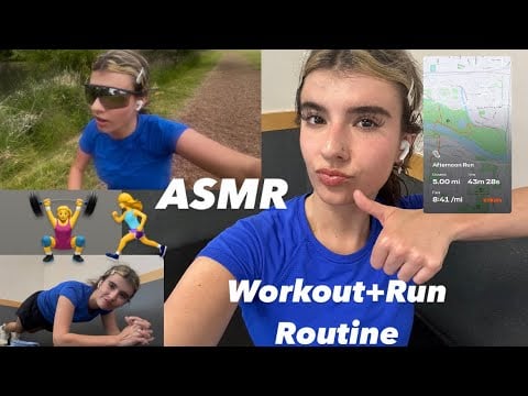 [ASMR] WORKOUT+RUN ROUTINE 🏃‍♀️
