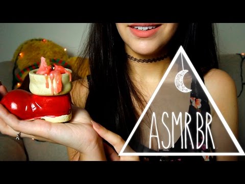 [ASMR PORTUGUÊS] 🎅 Decoração de Natal - Objetos Aleatórios | Christmas Decorations (Soft Spoken)