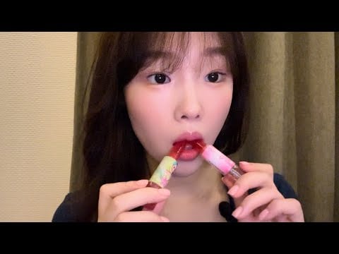 립스틱 사탕 ASMR 🍭🍬 (No Talking) | Candy eating sounds , Mouth Sounds