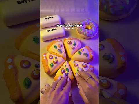 Wax Cracking ASMR 😍 with layers 🥰 which lvl is your favourite? 😴 #asmr #waxingvideos #wax #slime