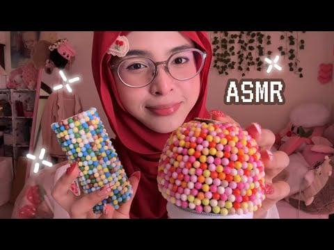ASMR ♡ My Handmade Triggers & Textured Scratching + Cozy Whispers 🍒☁️