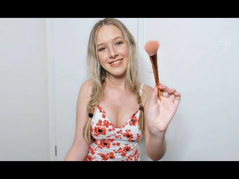 ASMR Face Brushing & Breathy Whispers for Sleep