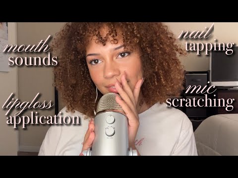 ASMR some of my favorite triggers! (mouth sounds, mic scratching, perfume tapping, trigger words)