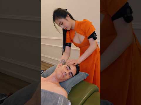 ASMR: Awesome Full Service Massage Work at Jade 007 Barbershop #shorts