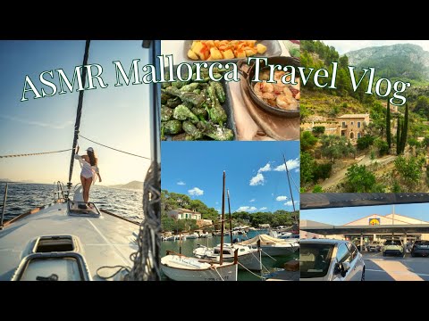 ASMR | Mallorca Travel Vlog (Whispered Voiceover with Finger Fluttering)