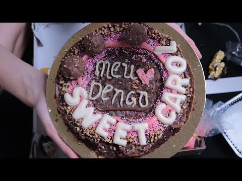 ASMR CULINÁRIO: CONFEITANDO BROWNIE - Sons relaxantes