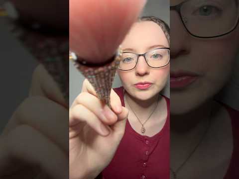 3 minutes of Face Brushing #asmr #facebrushing #asmrbrushing #asmrshorts  #asmrtriggers