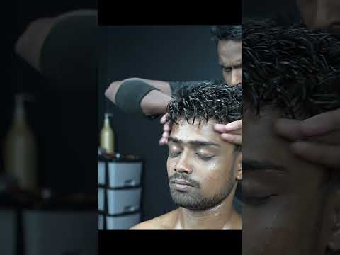 Lots Of Oil Head Massage ASMR | Neck Crack #shorts #oilmassage #relax