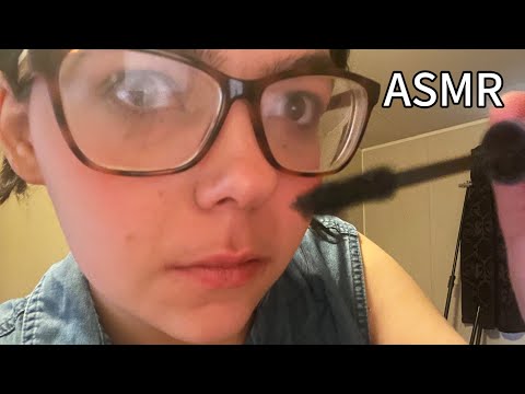 ASMR Personal Attention: Makeup Application and Hair Brushing for sleep and relaxation.