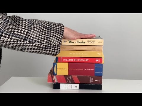 Soft-Spoken ASMR Book Sorting for Relaxation | Gentle Hand Movements & Tingly Book Sounds