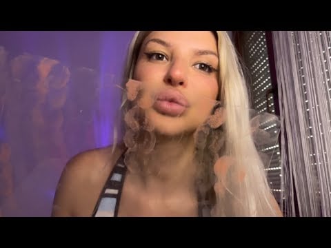 ASMR Glass Kissing 💋 100 Kisses 