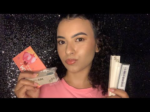 ASMR- SONS EM MAQUIAGENS NOVAS- Compras de make da Sheglam (Shein). 